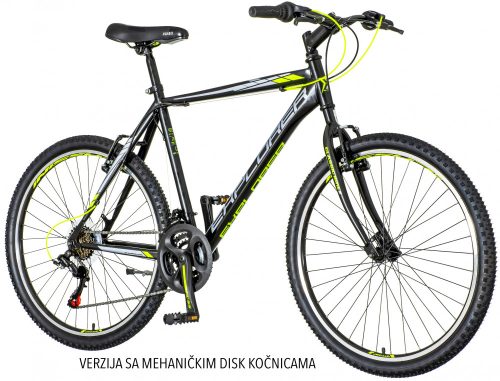 Explorer Classic Bike 26" 21" Fekete-Neon Sárga
