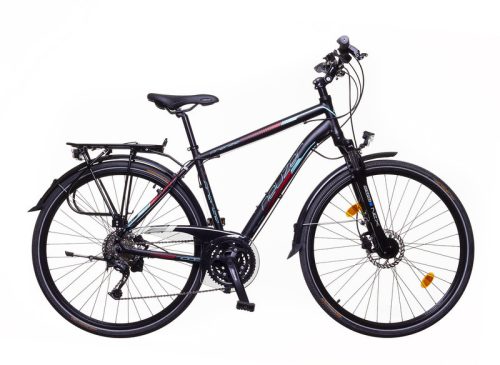 Neuzer Firenze 400 férfi fekete/ Türkiz-piros matt 17" tárcsafékes